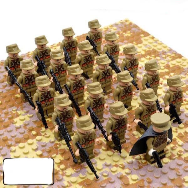 World War 2 Army Military Building Blocks Set