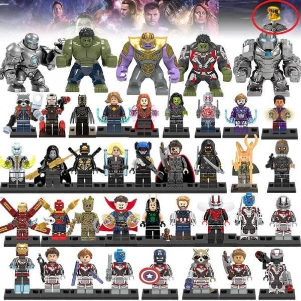 set of avengers action figures