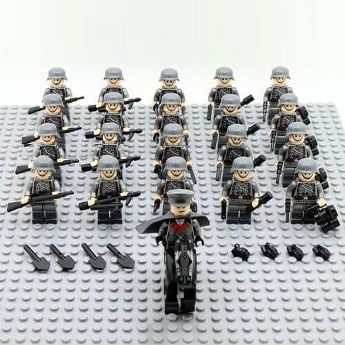 Military Troop with Army Horse Building Blocks - Quymart.com