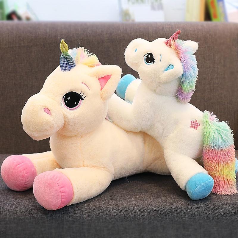 rainbow hair unicorn toy