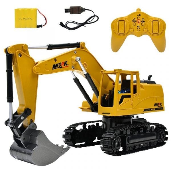 RC Excavator Toys with Music and Light - Quymart.com