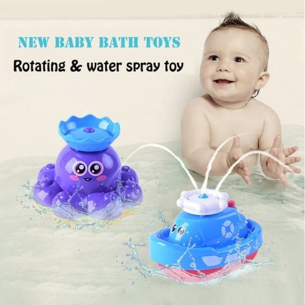 water sprinkler bath toy