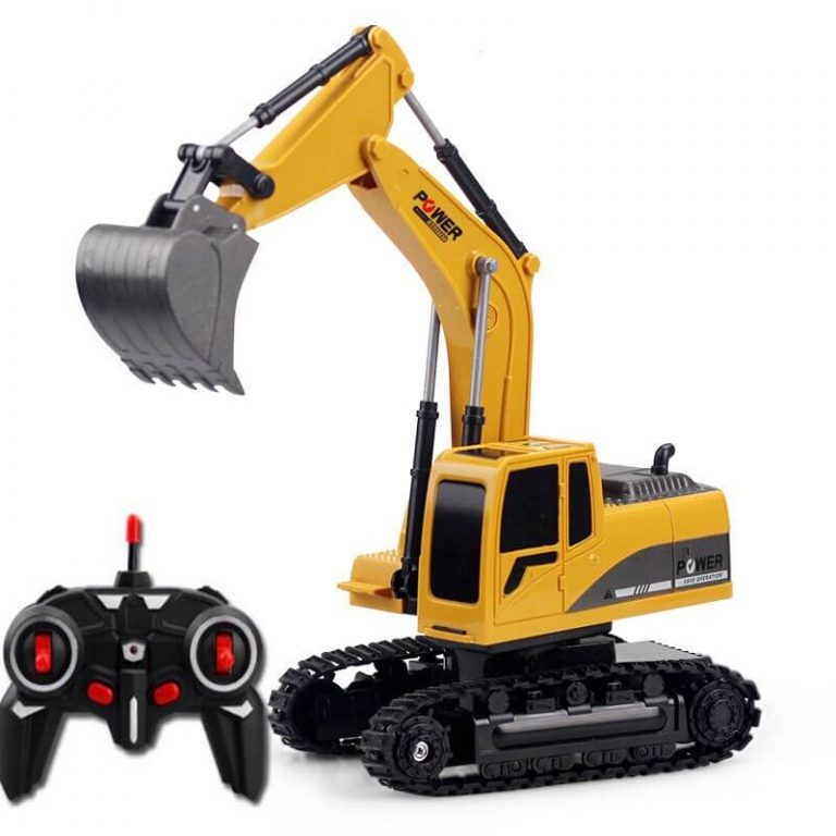 metal toy excavator remote control