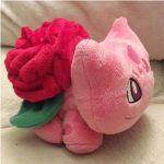 pink rose bulbasaur plush