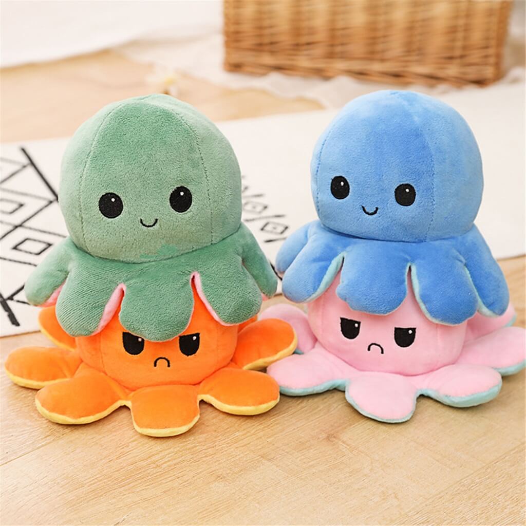 big angry octopus plush