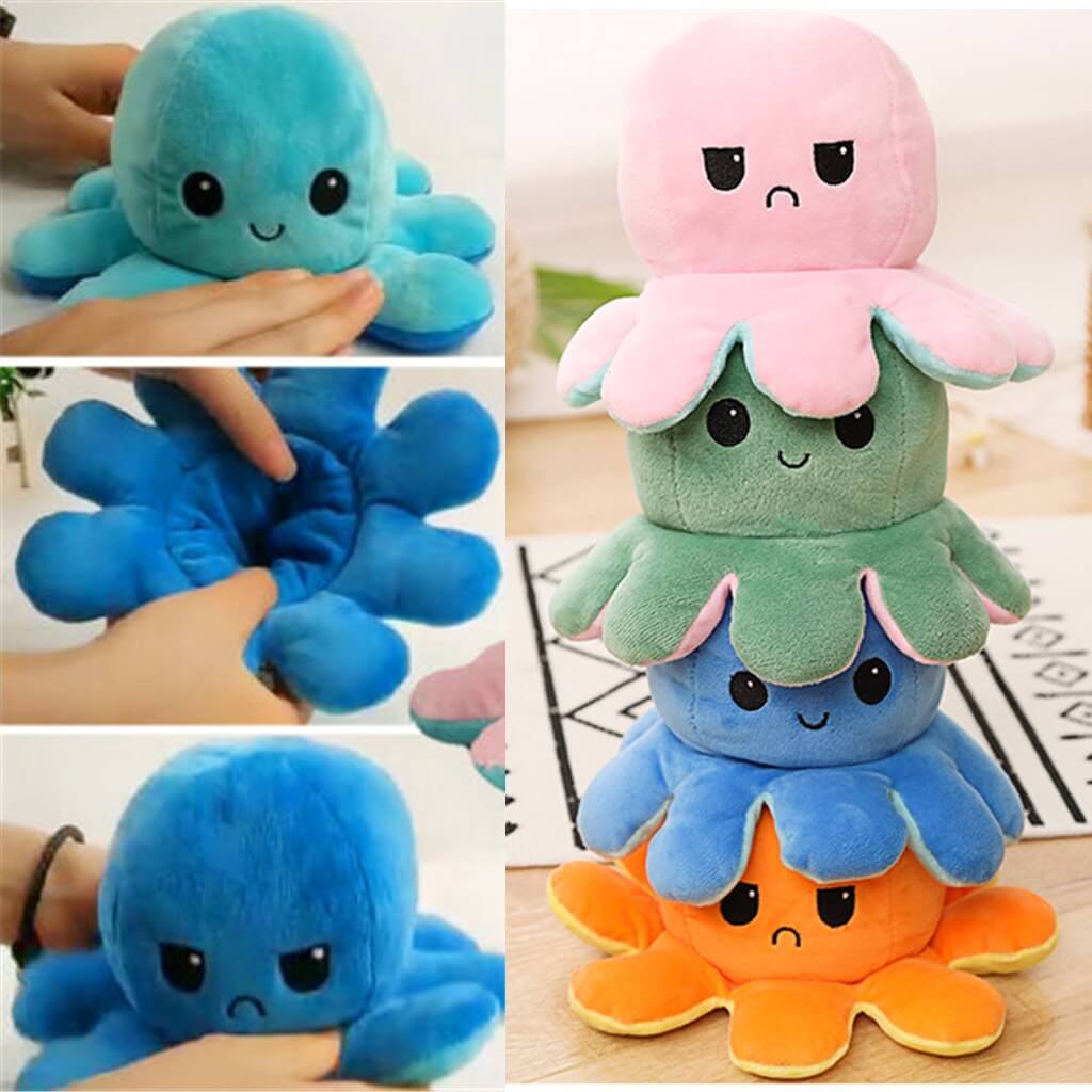 octopus that changes mood plushie