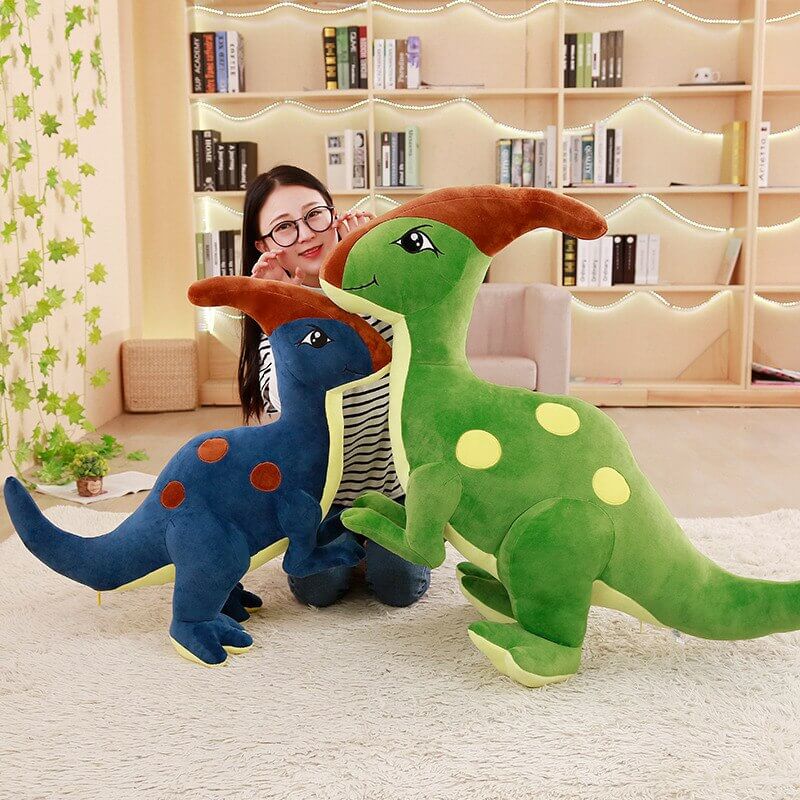 Cute Dino Plush, Parasaurolophus Stuffed Animal Gift For Kids - Quymart.com