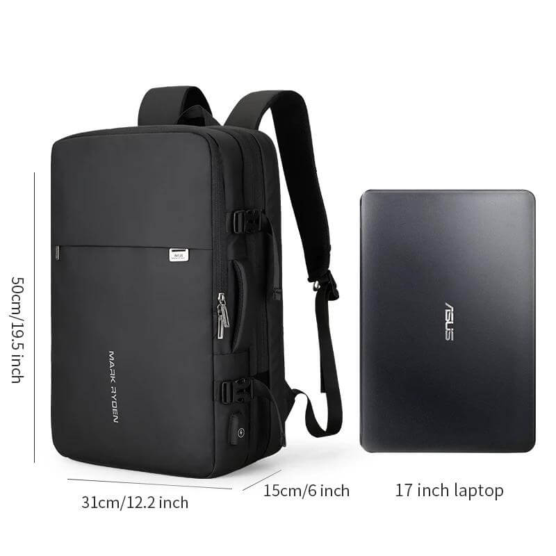 Multilayer Space Travel Bag Antitheft With 3.0 USB Charging Quymart