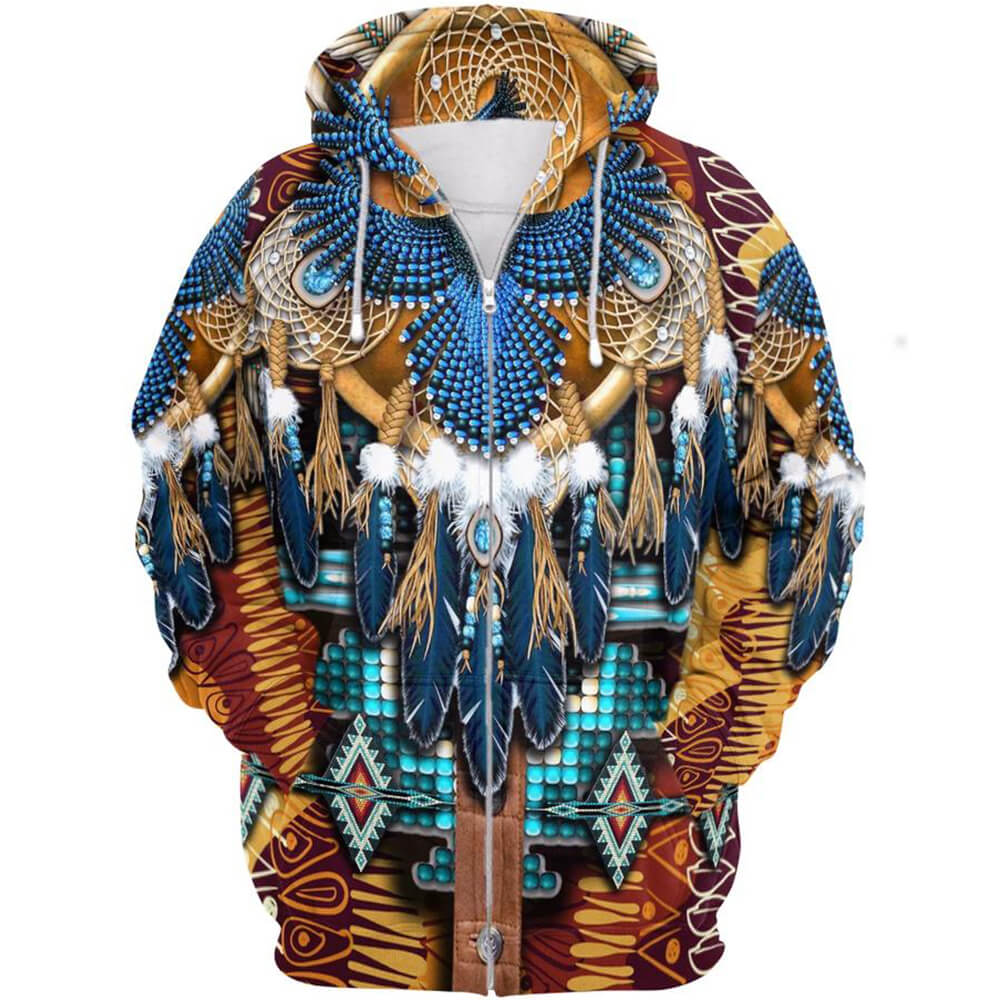 Native Indian Cree Warrior Collection Coat - Quymart Apparel