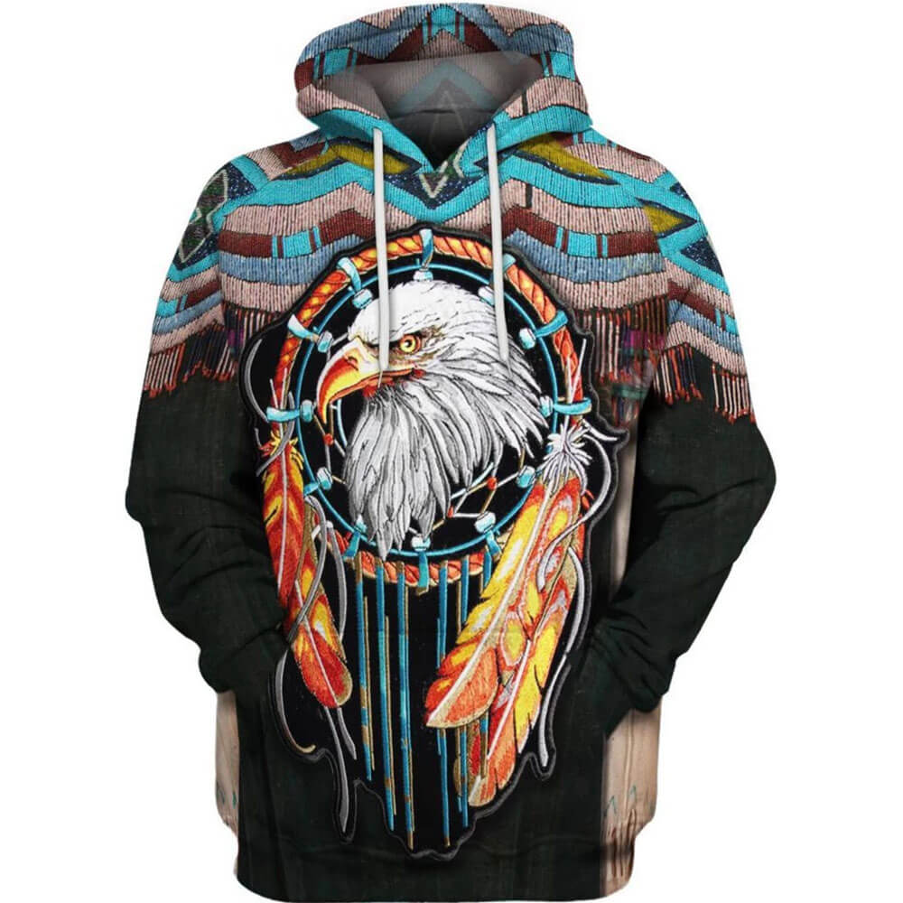 indian print hoodie