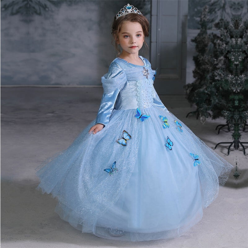 Blue Frozen 2 Princess Elsa Dress Cosplay - Quymart Apparel