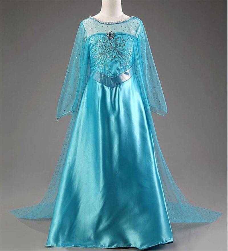 Light Blue Frozen 2 Princess Elsa Dress Cosplay Quymart Apparel