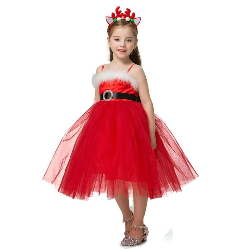 Red Christmas Dress For Girls - Quymart Apparel