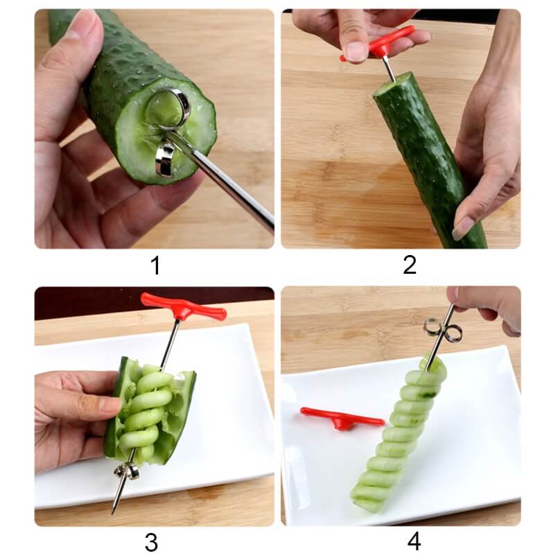 Fruit Vegetables Spiral Knife Carving Tools Home & Garden