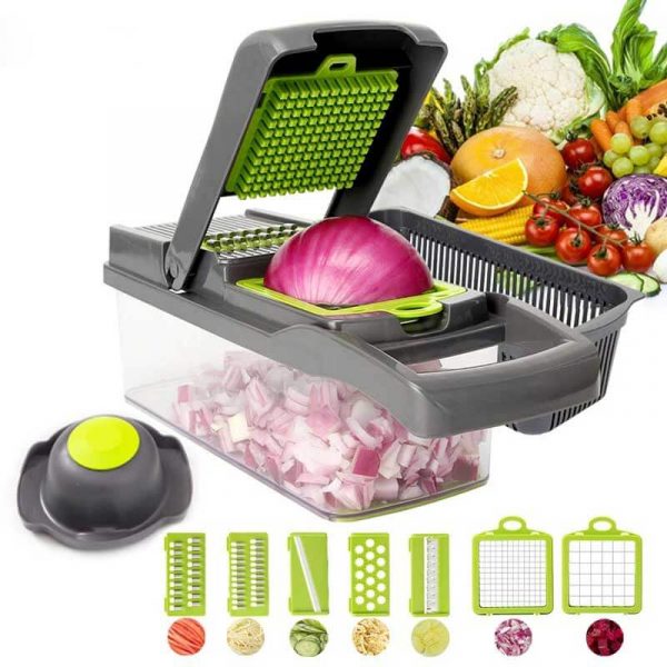 Multi-Function Vegetable Cutter with Steel Blade Mandoline Slicer